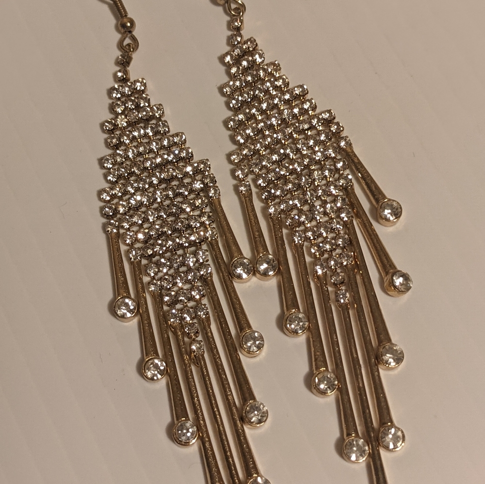 Rhinestone Dangle Earrings